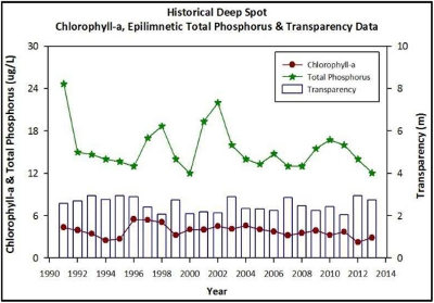 VLAP 2013 - Chlorophyll versus Phosphorus